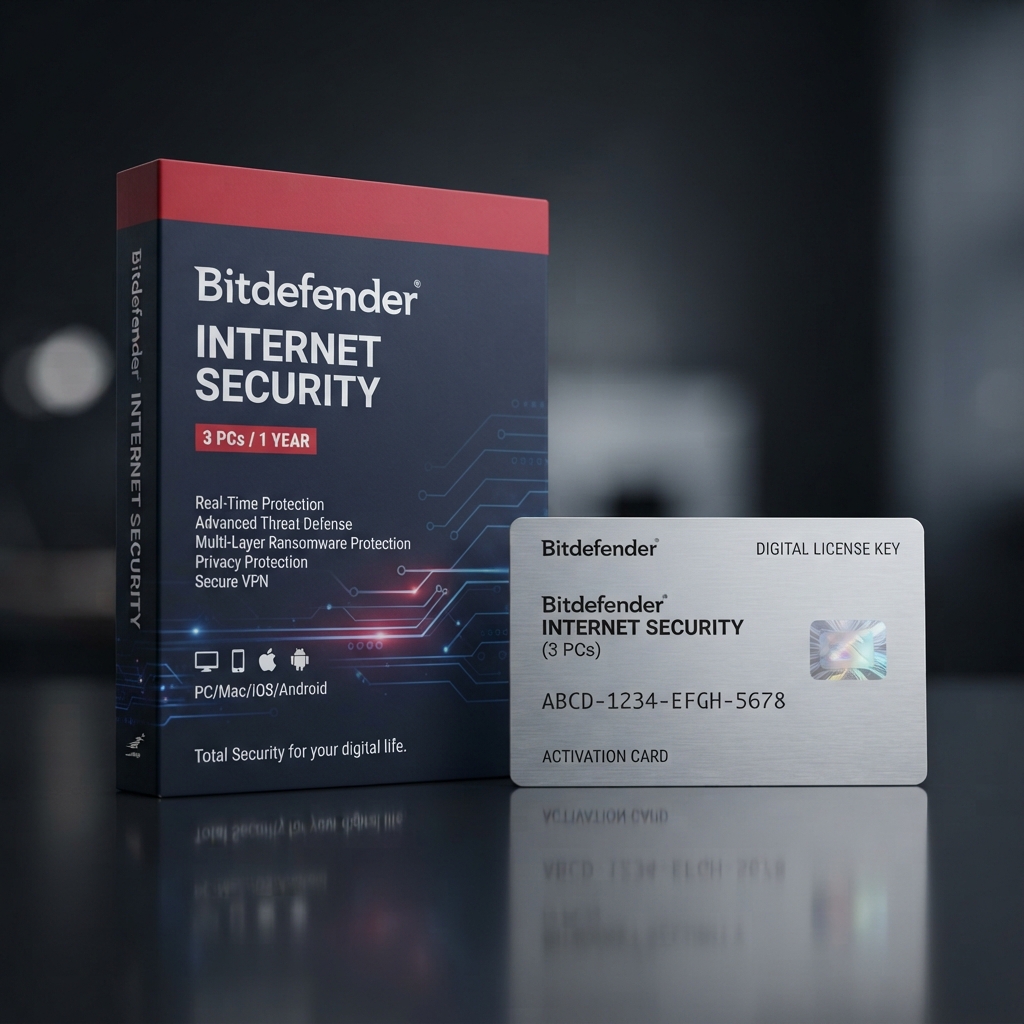Bitdefender Internet Security 3 PCs 1-Year License Key